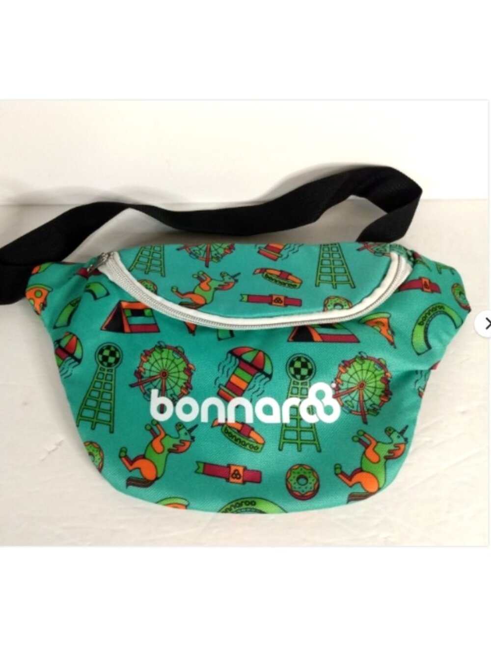 Bonnaroo Music Festival Fanny Pack Manchester Tennessee Art Turquoise Multicolor